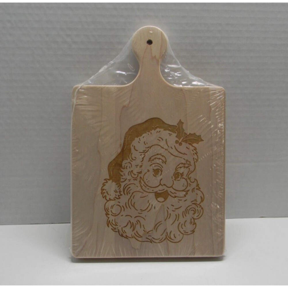 Classic Santa Christmas Cheese Board Gift Party Home Decor Charcuterie NEW